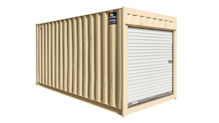 16ft Refurbished Standard Non-ISO Container w/ Roll-Up Door